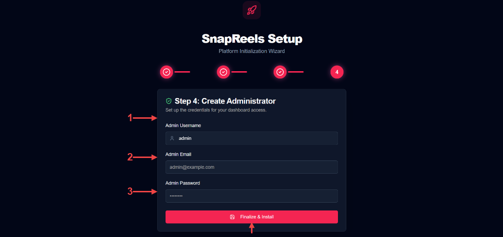 Create Administrator Credentials